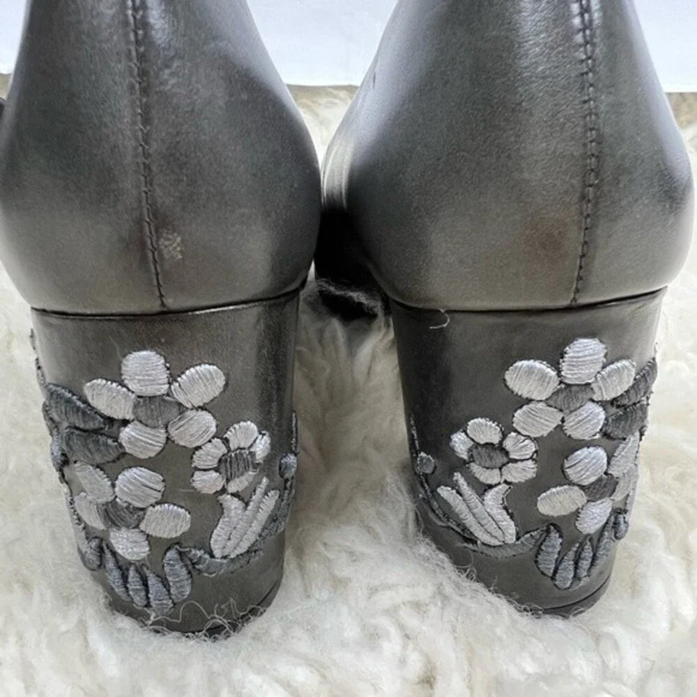 Pikolino embroidered block heel
